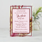 Tiger Lily Einladung (Stehend Vorderseite)