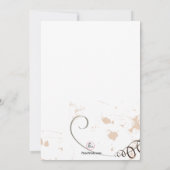 Tiger-Lily-Einladung Einladung (Rückseite)