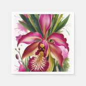 Tiger Lily Elegant Floral Serviette (Vorderseite)
