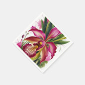 Tiger Lily Elegant Floral Serviette (Ecke)