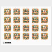 Tiger Lily Fairy Quadratischer Aufkleber (Blatt)