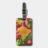 Tiger Lily Floral Gepäckanhänger (Vorderseite vertikal)