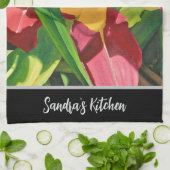 Tiger Lily Floral Geschirrtuch (Gefaltet)