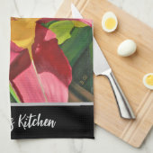 Tiger Lily Floral Geschirrtuch (Viertel Falte)