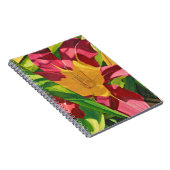 Tiger Lily Floral Spirale Notizblock (Rechte Seite)