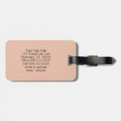 Tiger Lily Foto Business QR-Code-Vorlage Gepäckanhänger (Rückseite horizontal)