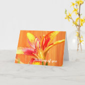 Tiger Lily Grußkarten Karte (Gelbe Blume)