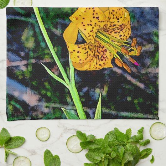 Tiger Lily Handtuch (Gefaltet)