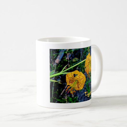 Tiger Lily Kaffeetasse (VorderseiteRechts)
