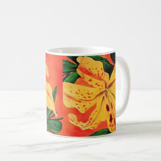 Tiger Lily Kaffeetasse (VorderseiteRechts)