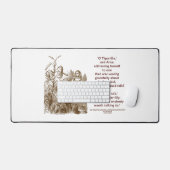 Tiger-Lily kann mit Wunderland sprechen Schreibtischunterlage (Tastatur & Maus)