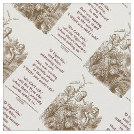 Tiger-Lily kann mit Wunderland sprechen Stoff