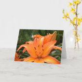 Tiger Lily, Karte (Gelbe Blume)