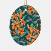 Tiger Lily Keramik Ornament (Rechts)