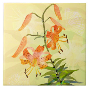 Tiger Lily Keramik Tile Fliese