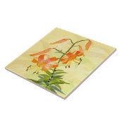 Tiger Lily Keramik Tile Fliese (Seite)
