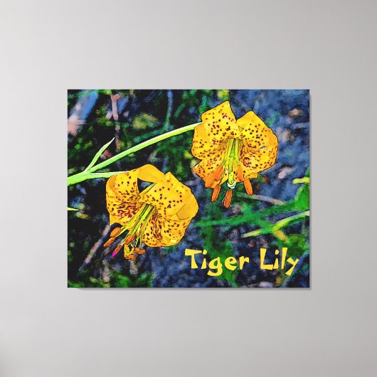 Tiger Lily Leinwanddruck (Vorderseite)