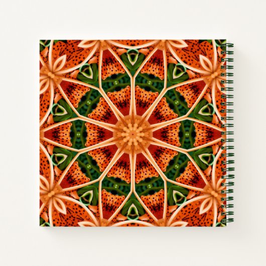 TIGER LILY MANDALA JOURNAL NOTIZBLOCK (Rückseite)