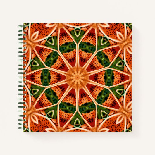 TIGER LILY MANDALA JOURNAL NOTIZBLOCK (Vorderseite)