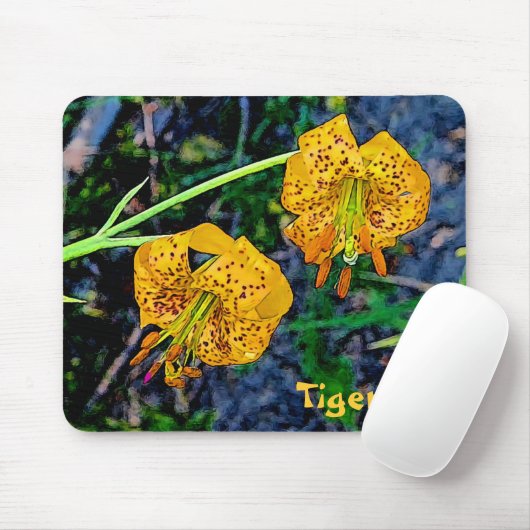 Tiger Lily Mousepad (Mit Mouse)