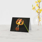 Tiger Lily Note Card Karte (Gelbe Blume)