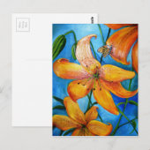 Tiger Lily Orange Floral Postkarte (Vorne/Hinten)