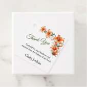 Tiger Lily Personalizable Vielen Dank Geschenkanhänger (Beispiel)