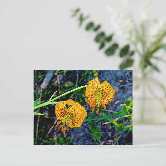 Tiger Lily Postkarte (Stehend Vorderseite)