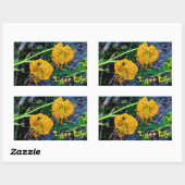 Tiger Lily Rechteckiger Aufkleber (Blatt)