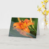 Tiger Lily Reflection Karte (Gelbe Blume)
