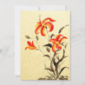 Tiger Lily - rot Einladung (Vorderseite)