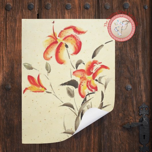 Tiger Lily - rot Fotodruck