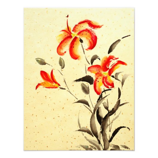 Tiger Lily - rot Fotodruck (Vorne)