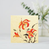 Tiger Lily - rot Karte (Stehend Vorderseite)