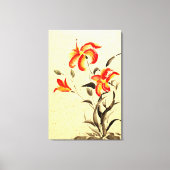 Tiger Lily - rot Leinwanddruck (Vorderseite)