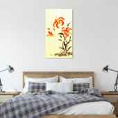 Tiger Lily - rot Leinwanddruck (Insitu (Schlafzimmer))