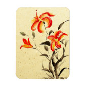 Tiger Lily - rot Magnet (Vertikal)