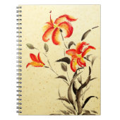 Tiger Lily - rot Notizblock (Vorderseite)