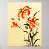 Tiger Lily - rot Poster (Vorne)