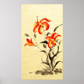Tiger Lily - rot Poster (Vorne)