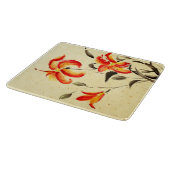 Tiger Lily - rot Schneidebrett (Ecke)