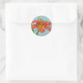 Tiger Lily Runder Aufkleber (Tasche)
