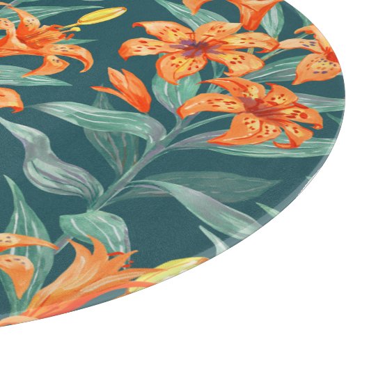 Tiger Lily Schneidebrett (Ecke)