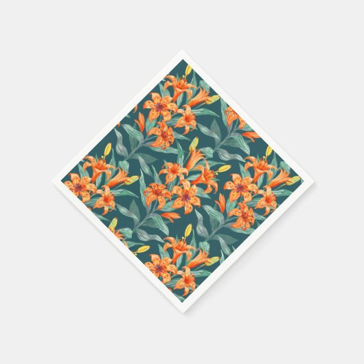 Tiger Lily Serviette (Ecke)