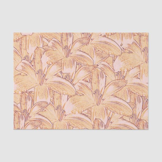 Tiger Lily Sketch Seidenpapier (Vorderseite)