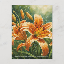 Tiger Lily Symbolism Postkarte