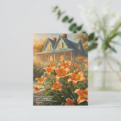 Tiger Lily Symbolism Postkarte (Stehend Vorderseite)