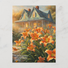 Tiger Lily Symbolism Postkarte