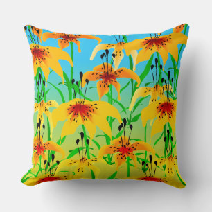 Tiger Lily Throw Kissen