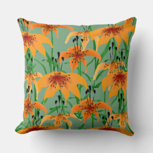 Tiger Lily Throw Kissen
